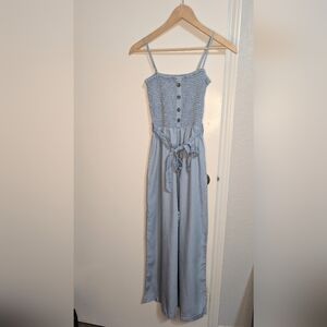 Light Blue Jumpsuit with Belt